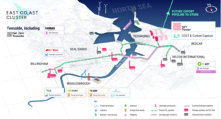 Teesside based components of the on-shore industrial decarbonisation cluster