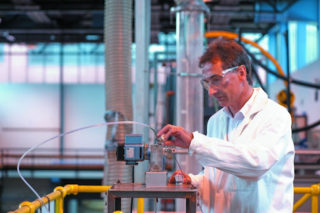 Professor Colin Snape at work